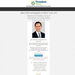 Eidelman 3 Best Dermatologists in New York 2016
